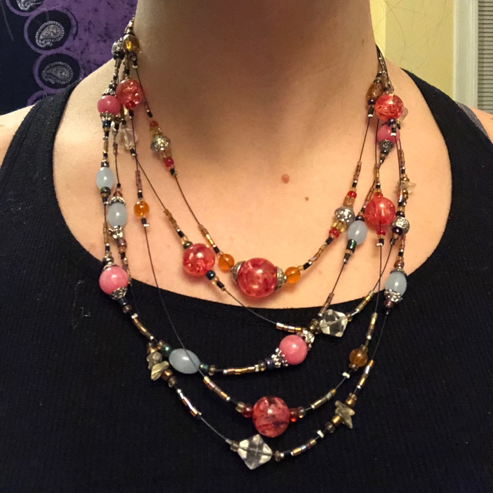Layered Beaded Necklace